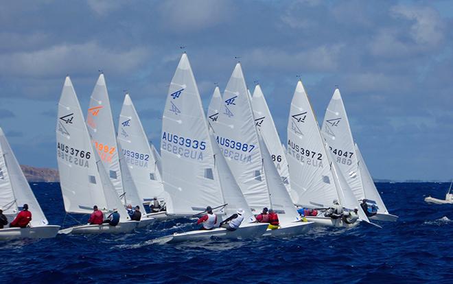 Fleet start - Invitational Race - 55th Australian Flying Fifteen Championship © Jonny Fullerton